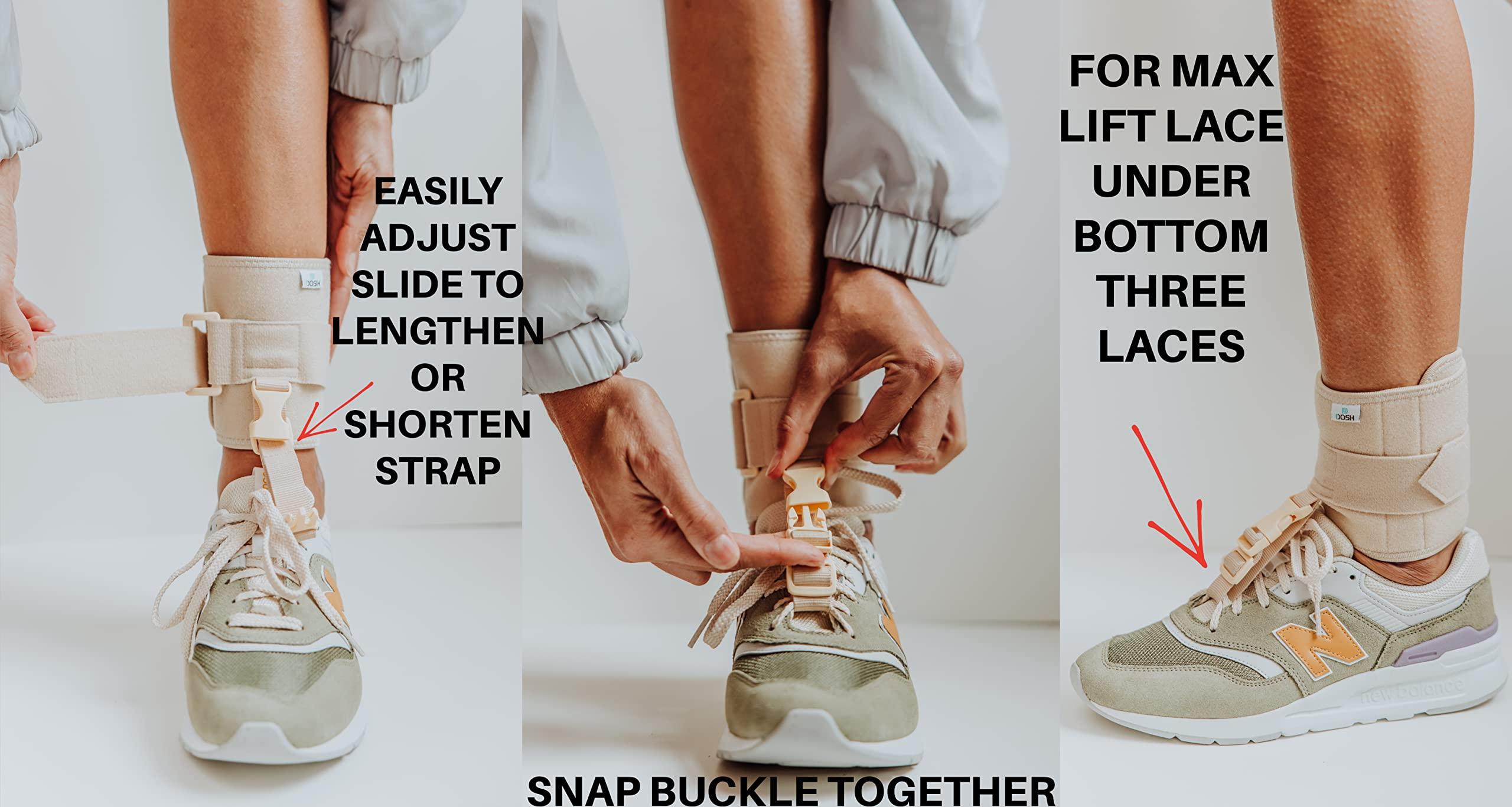 Dosh Dosh AFO Foot Drop Brace - Drop Foot Brace for Walking - AFO - Unisex (Beige)