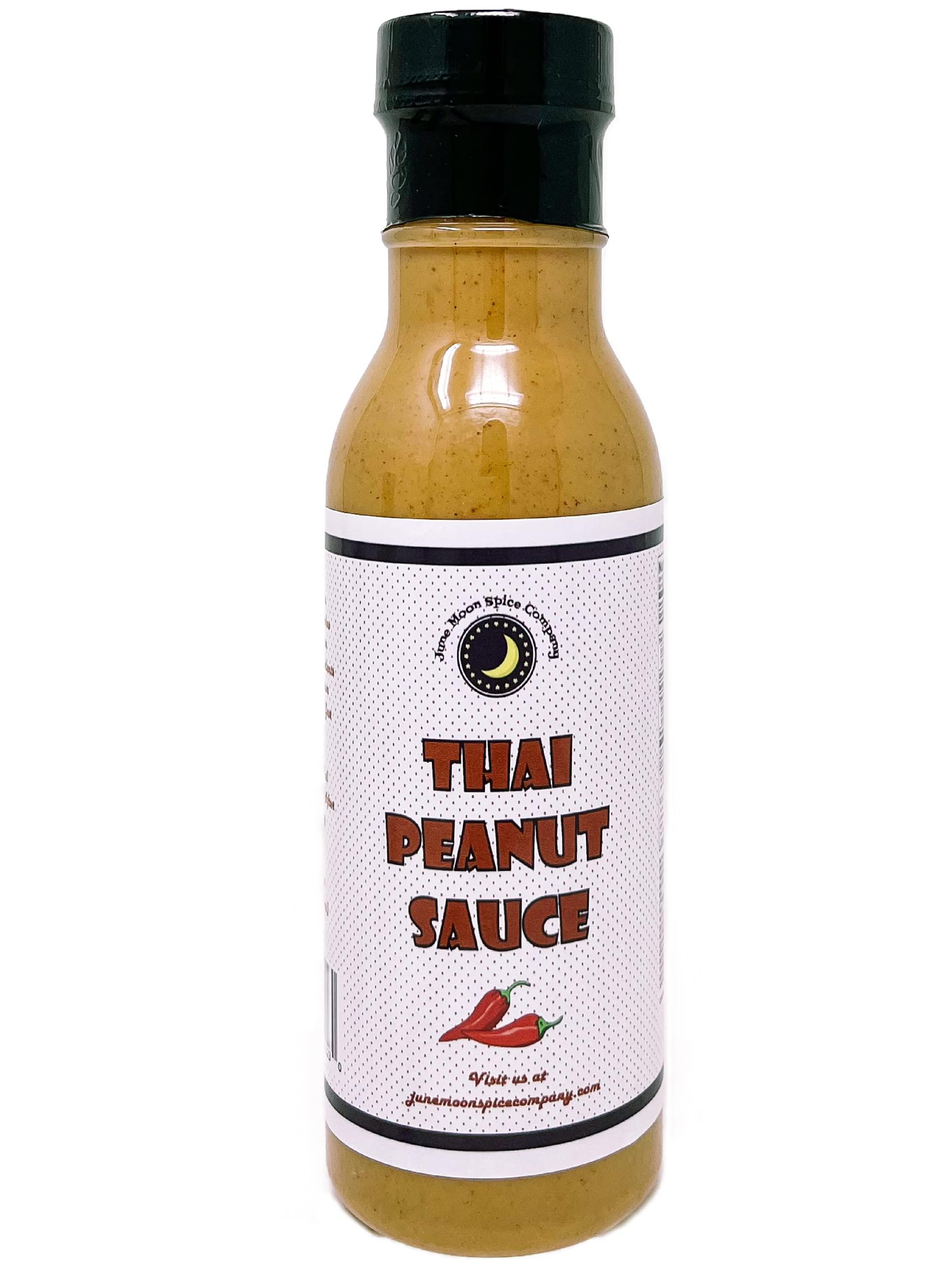 June Moon Spice Company Asian Sauce Variety 2 Pack | Yum Yum Sauce | Thai Peanut Sauce | 2 Count | 12 Fluid Ounce Bottles with Flavor Lock Caps | Crafted in Small Batches | Premium | Flavorful Asian Sauce Combo 2-Pack Bring the Taste of Asia to Your Table!