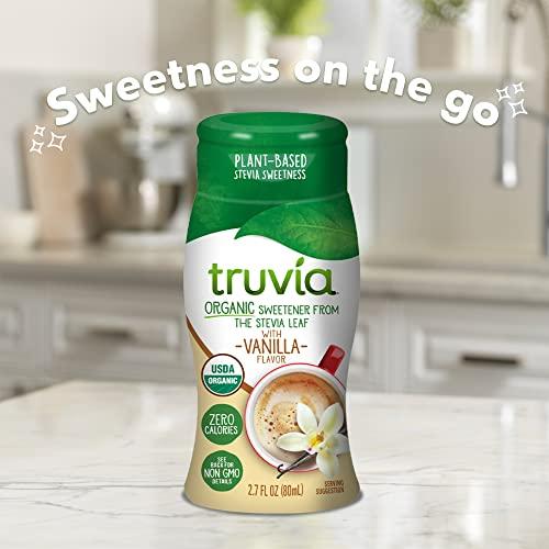 Truvia Truvia Organic Zero-Calorie Liquid Stevia Sweetener, 2.7 fluid ounce bottle, Vanilla flavor