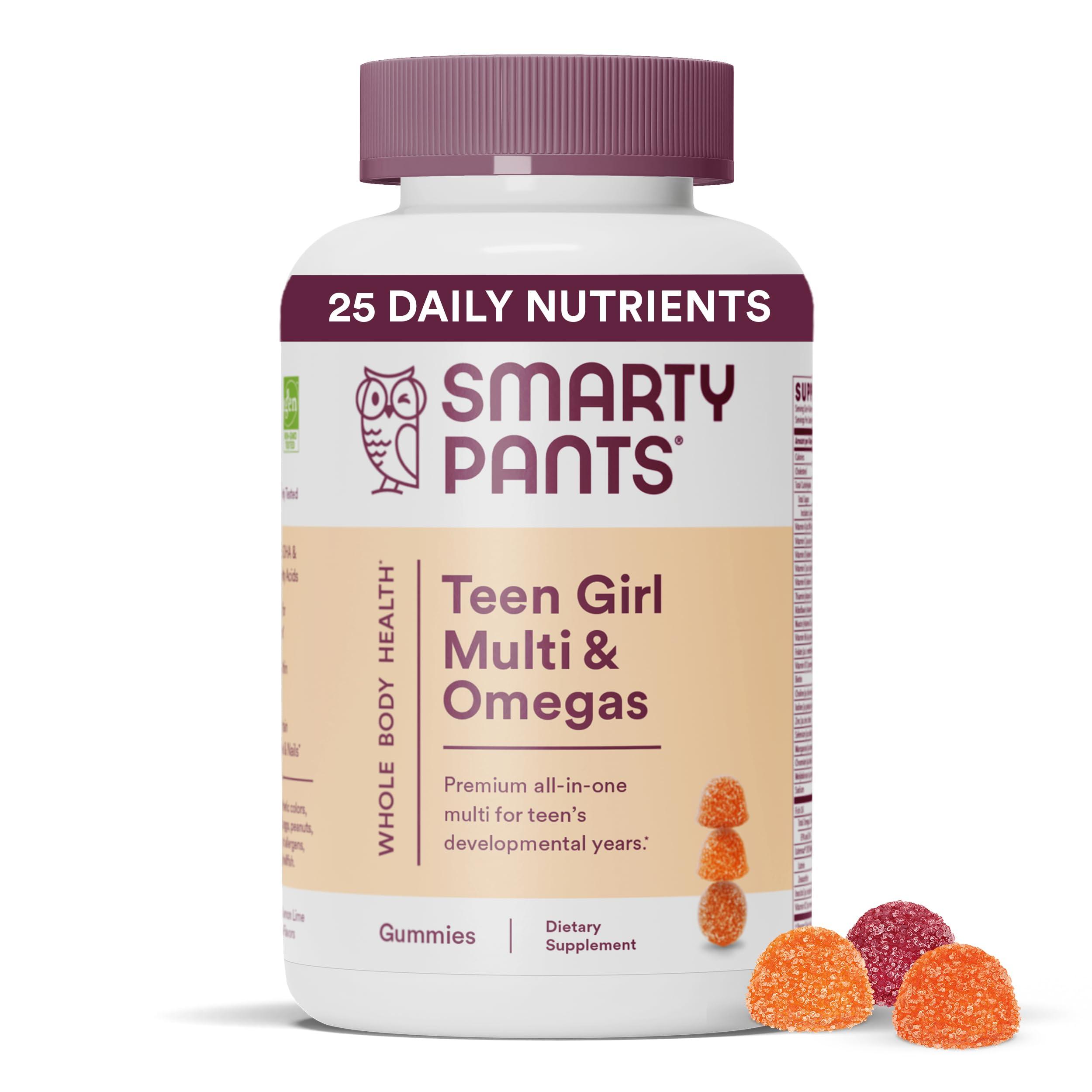 SmartyPants SmartyPants Teen Guy Multivitamin Gummies: Omega 3 Fish Oil (EPA/DHA) & Teen Girl Multivitamin Gummies: Omega 3 Fish Oil (EPA/DHA)
