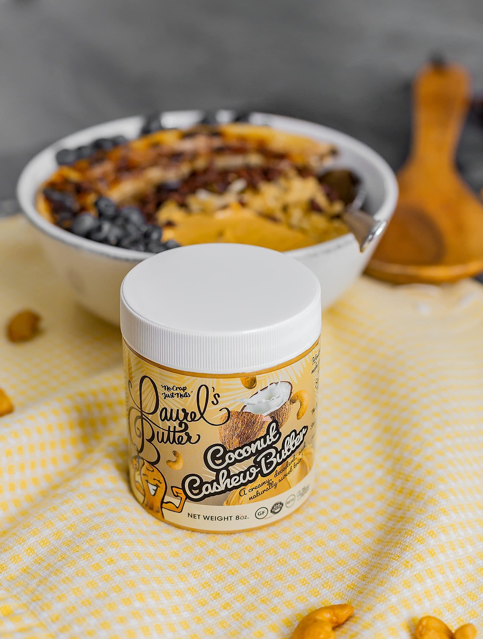 Laurel's Butter Laurel’s High Protein Nut Butter - Keto Friendly and High Protein Flavored Butter - Low Carbs Butter – Gluten & Preservatives Free - Non GMO and Kosher Certified - 8 Oz Jar Pack of 3