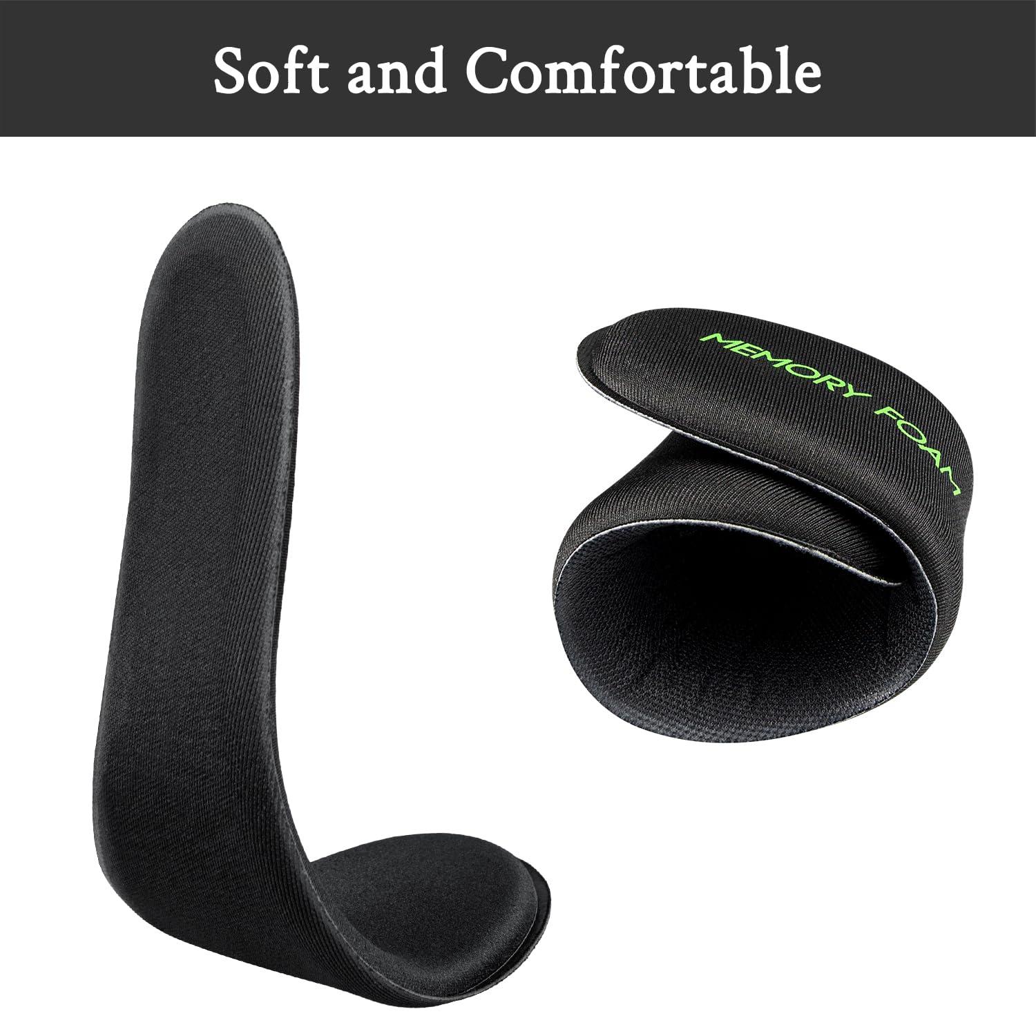 Endoto Memory Foam Insoles for Skechers Shoes, Replacement Inserts for Sneakers, Cushioned Inner Soles for Comfort and Foot Pain Relief(Color:Black,Size:US Men9-EU42)
