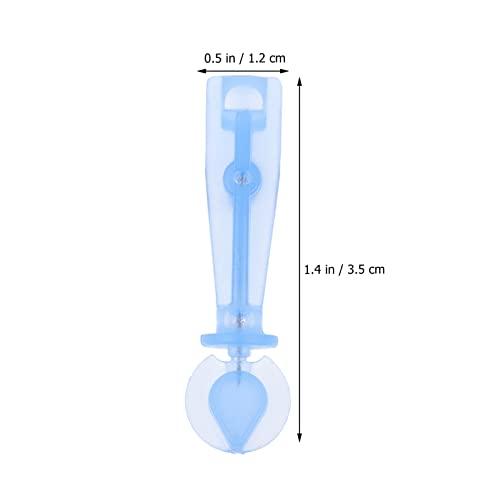 Healifty Lancets for Blood Testing, 200pcs Safety Lancets 30G Lancet Pen Tip Needle Bloodletting Pens Blood Sample Lancets for Blood Glucose Testing, Sky- Blue