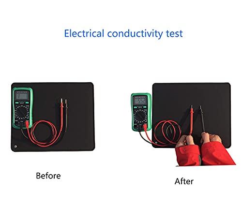 NIULAFR Grounding Mat,35.4x23.6 inches,Reconnect to The Earth EMF Recovery,for Foot Therapy, Universal Grounding Sleep Mat, Grounding Yoga Mat,Improve Energy,Sleep Assist and Helps with Anxiety Black