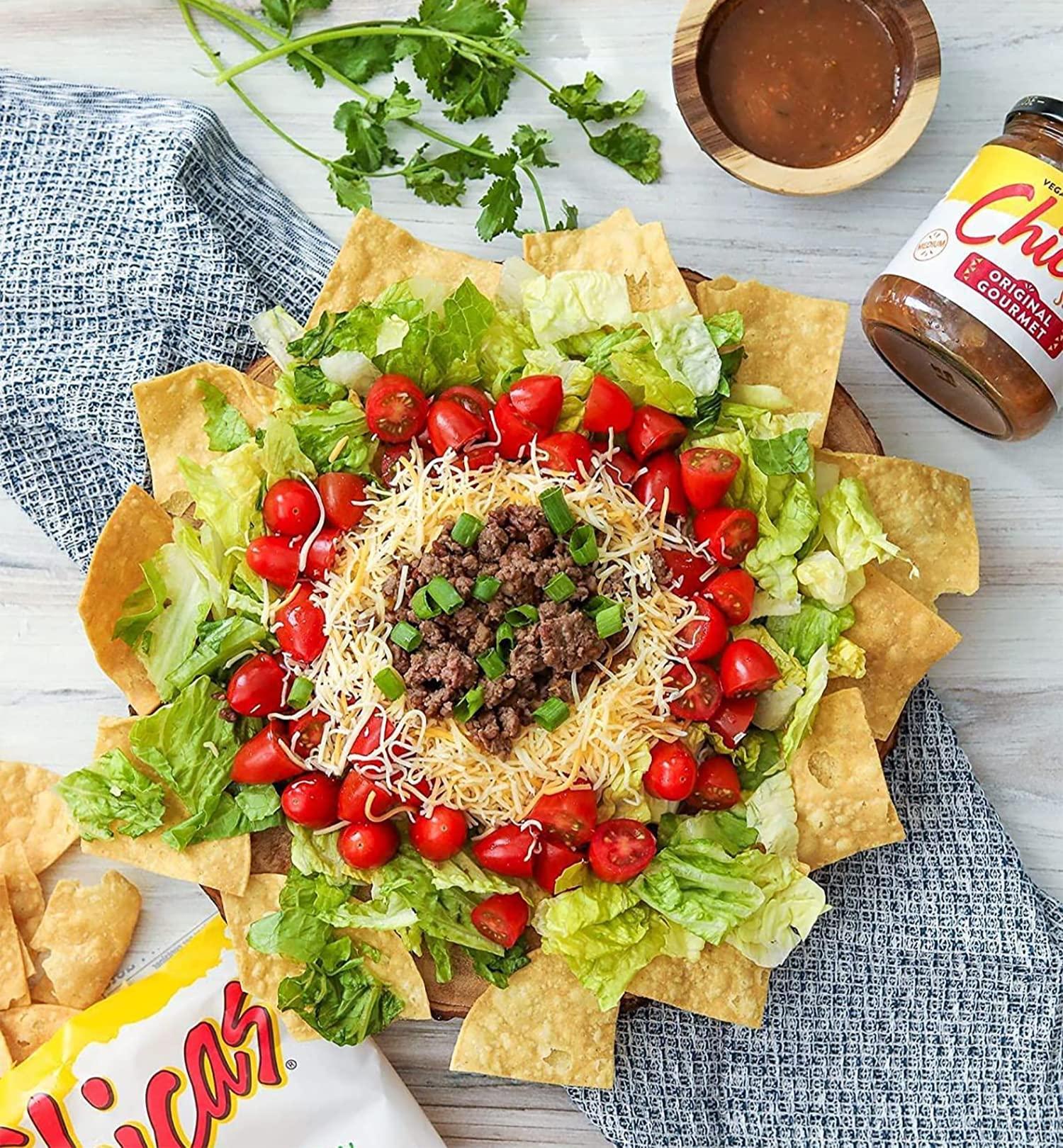 Chicas Chicas Tortilla Chips, White Corn Tortilla Chips Lime, Gluten Free, Vegan, Non-GMO, For Dips, Spreads & More, 7.5 Ounce Bag (Pack of 6)