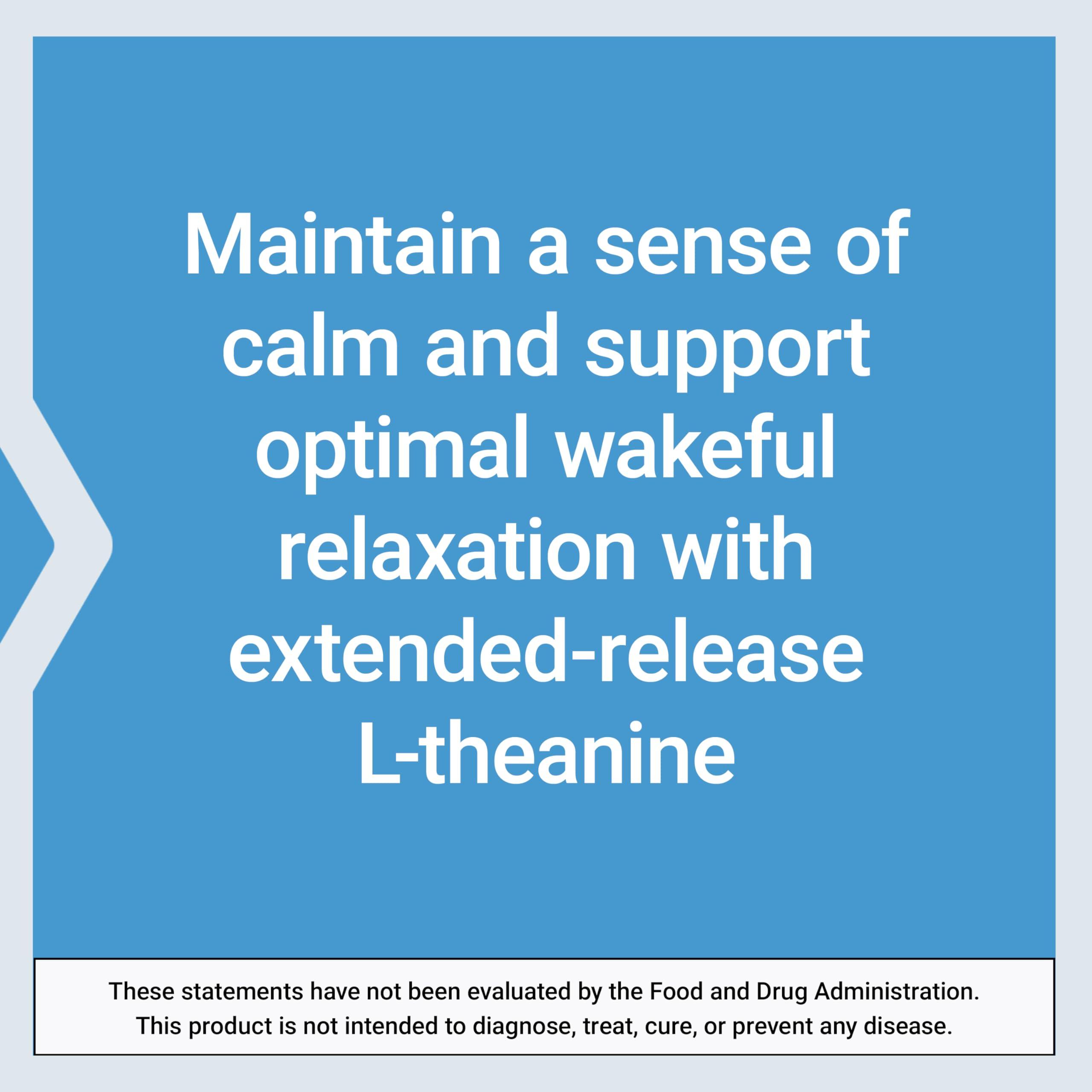 Life Extension Life Extension Theanine XR Stress Relief L-Theanine Promotes a Calm Response to Daytime Stress Non-GMO, Gluten-Free, Vegetarian 30 Tablets