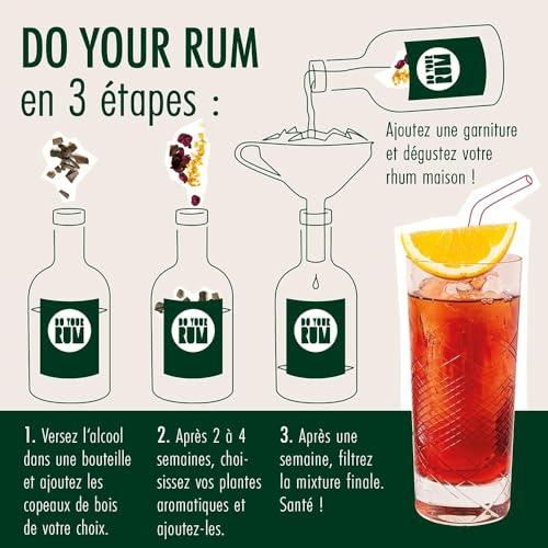 DO YOUR GIN DO YOUR RUM | Rum Making Kit | DIY Gift Sets for Men & Women | Bartender Gift Basket | Rum Gift Set | 12 Botanicals | Birthday Gift for Her, Him
