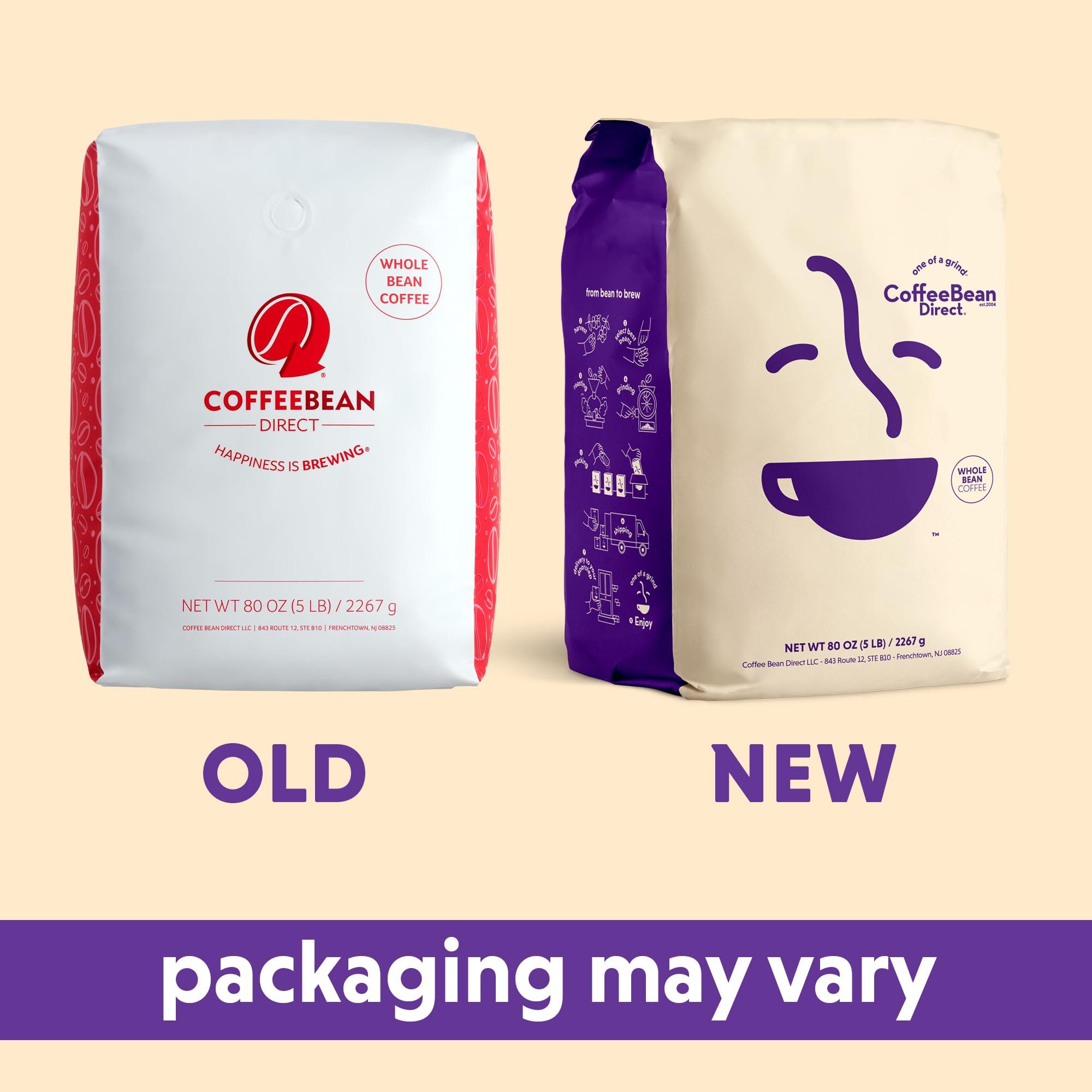 Coffee Bean Direct Coffee Bean Direct Seville Orange Flavored, Whole Bean Coffee, 5-Pound Bag