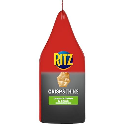 Ritz Ritz Crisp and Thins Cream Cheese and Onion Chips, 7.1 Oz