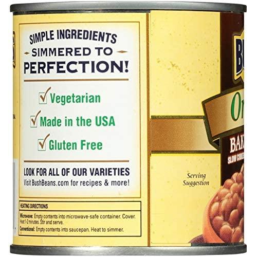 Bush's Best Bush's Best Organic Baked Beans, 16 Ounce Can - Canned Beans, Baked Beans Canned, Source of Plant Based Protein and Fiber, Low Fat, Gluten Free (Pack of 6)