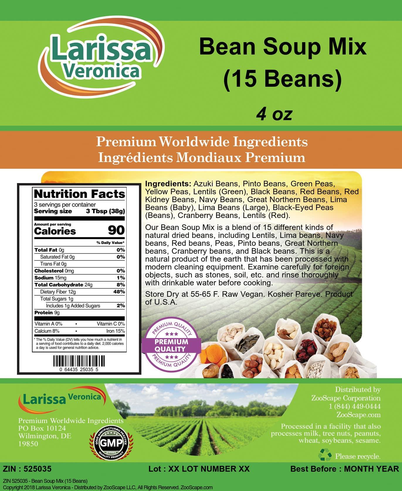 Larissa Veronica Bean Soup Mix (4 oz, ZIN: 525035)