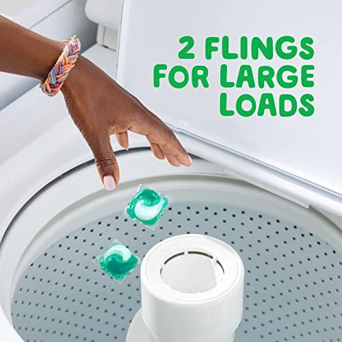 Gain Gain flings Ultra Oxi Laundry Detergent Pacs 3-in-1 HE Compatible, Waterfall Delight Scent, 76 Count