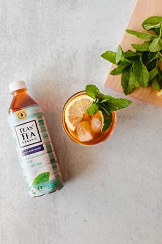 Teas' Tea Teas' Tea Unsweetened Mint Green Tea 16.9 Ounce (Pack of 12) Organic, Sugar Free, Zero calorie