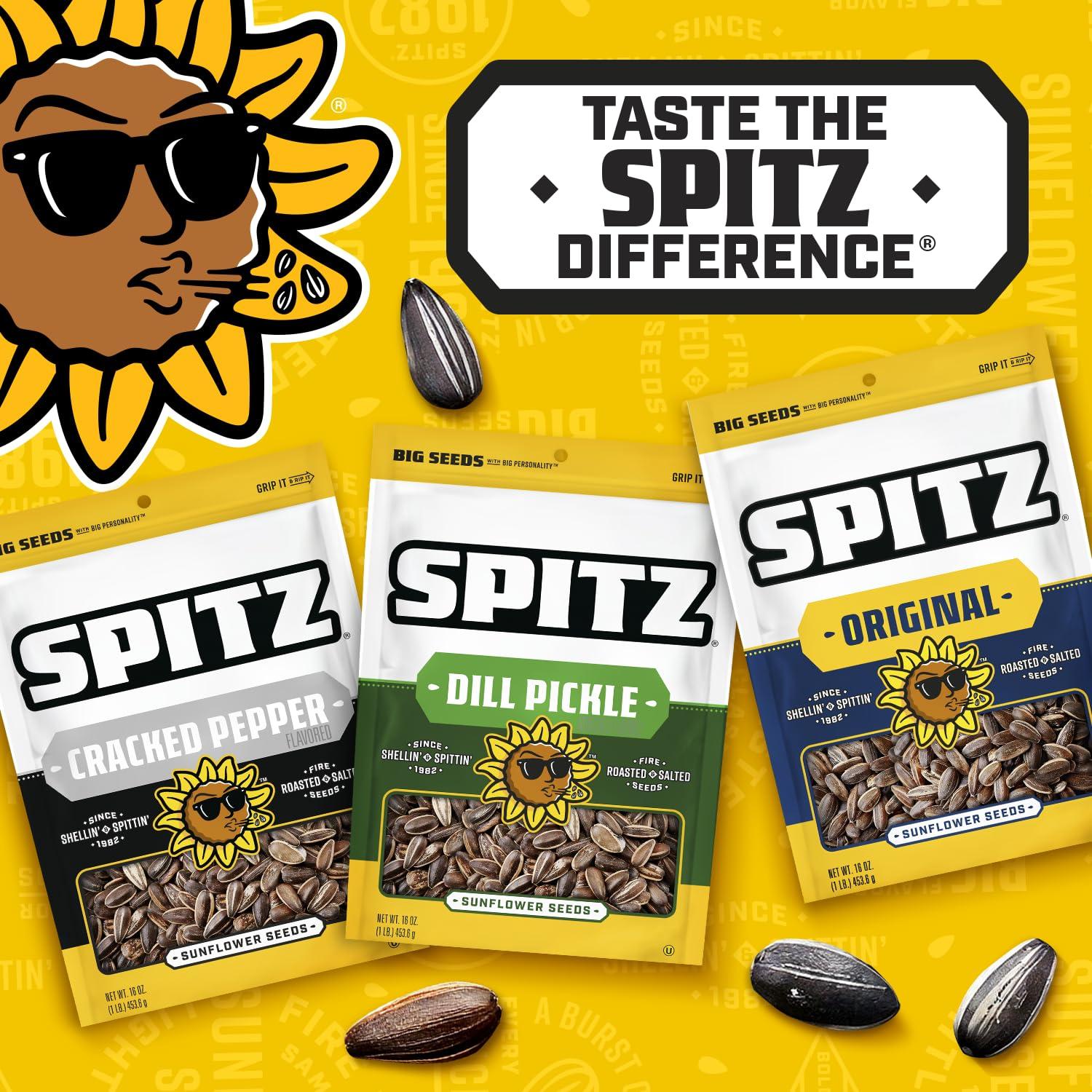 Spitz Spitz Sunflower Seeds, Dill Pickle, 6 Oz (Pack of 9)