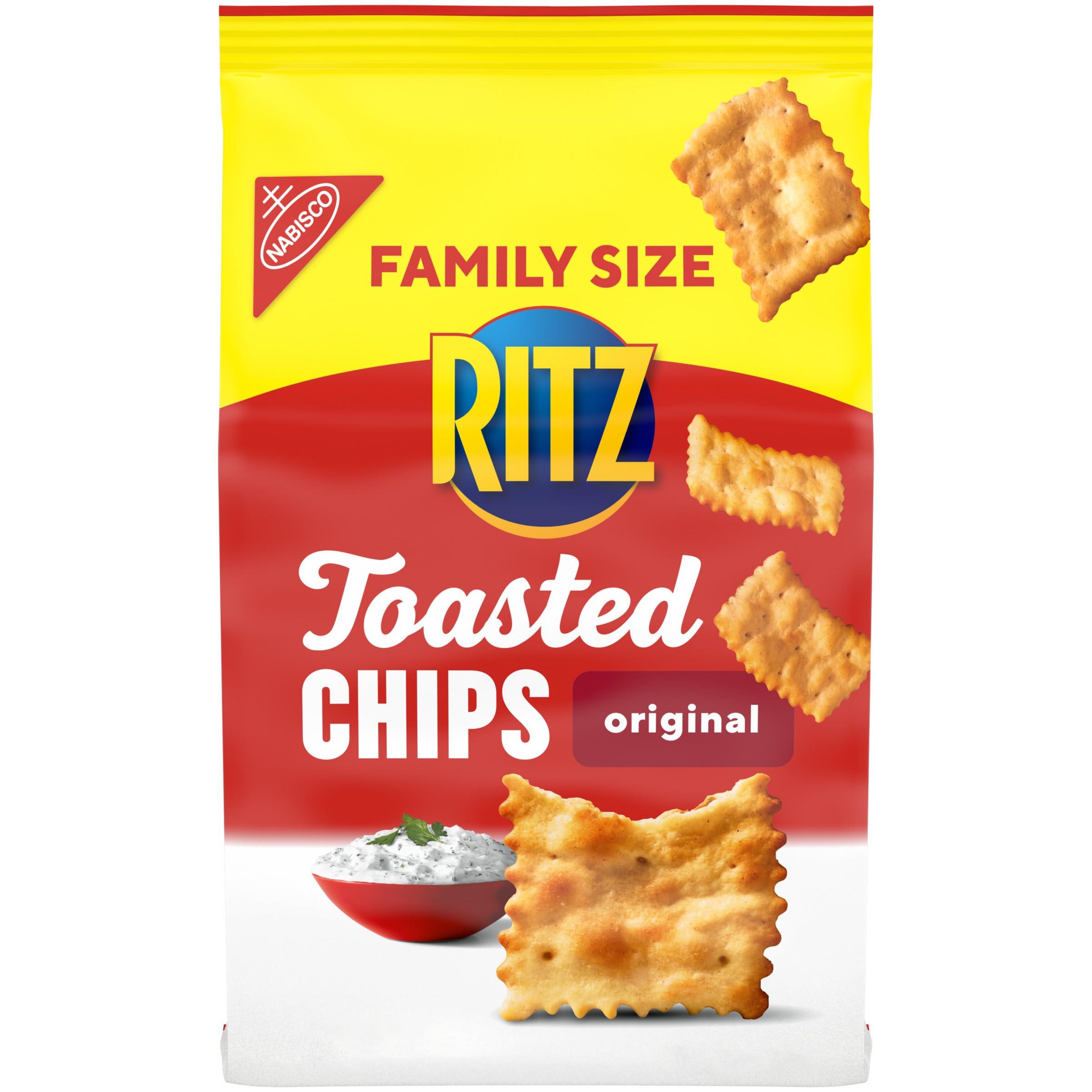 Ritz RITZ Toasted Chips Original Crackers, Family Size, 11.4 oz