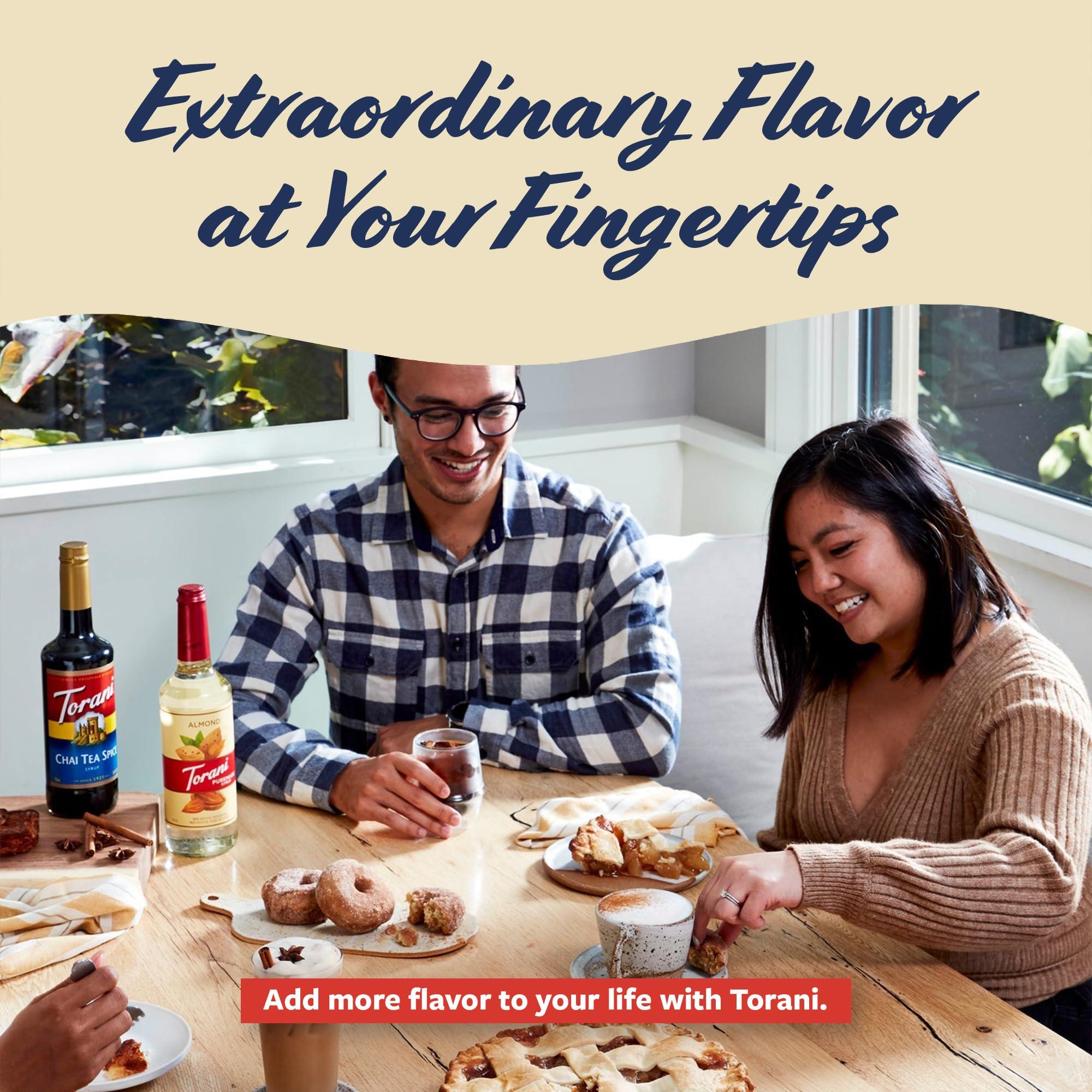 Torani Torani Coffee Syrup, Shortbread Flavored Syrup for Drinks, Pump Included, 25.4 Fl Oz