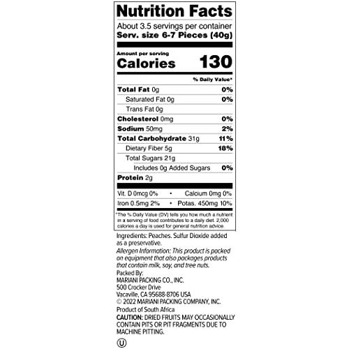 Mariani Premium Mariani No Sugar Added Peaches, 5oz