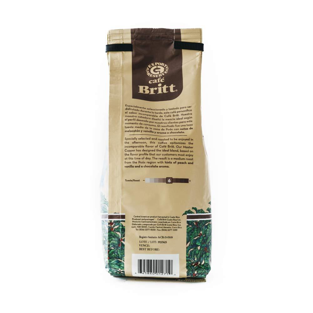 Cafe Britt Caf Britt - Costa Rican Afternoon Blend Coffee (12 oz.) (3-Pack) - Ground, Arabica Coffee, Kosher, Gluten Free, 100% Gourmet & Medium Roast