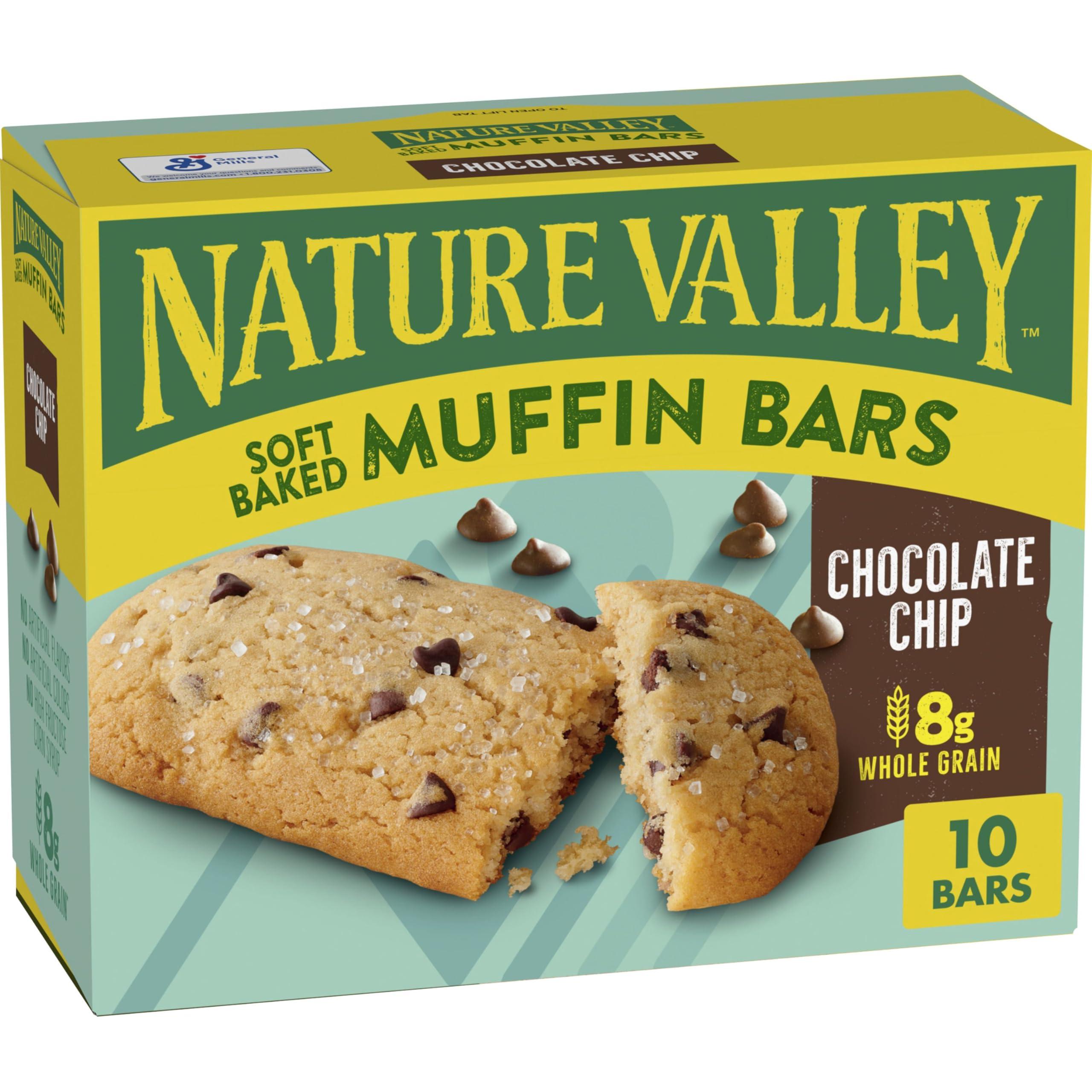 Nature Valley Nature Valley Soft-Baked Muffin Bars, Chocolate Chip, Snack Bars, 10 Bars, 12.4 OZ