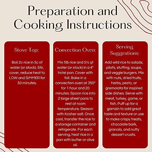 Goose Valley Goose Valley Natural Wild Rice - Family Reserve 5 lbs (Pack of 2) - Variety of Jumbo High Fiber and High Protein Whole Grain Rice for Healthy Heart
