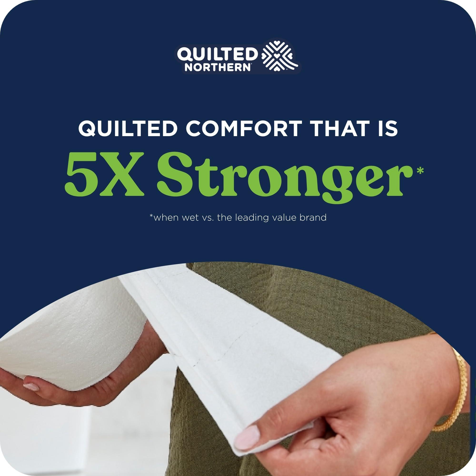 Quilted Northern Quilted Northern Ultra Soft & Strong Toilet Paper, 18 Mega Rolls = 72 Regular Rolls, 5X Stronger*, Premium Soft Toilet Tissue with Recyclable Paper Packaging