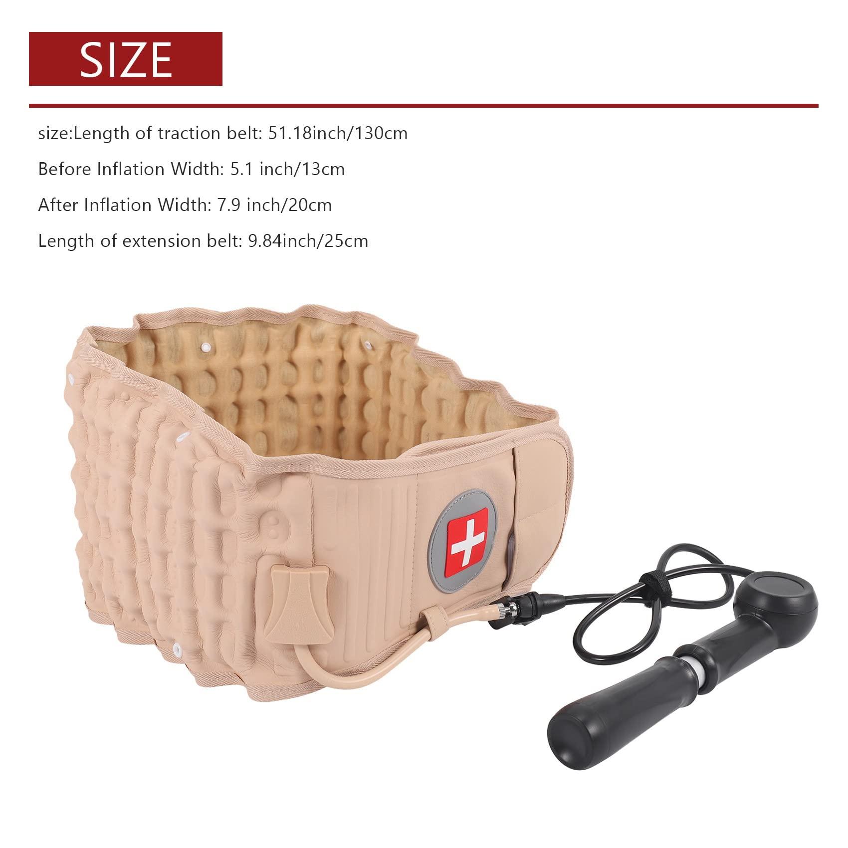 Luejnbogty Lumbar Spinal-Air Decompression Back Belt Air Traction Waist Protector Belt Pain Lower Lumbar Support Fit for 29 Inches -49 Inches