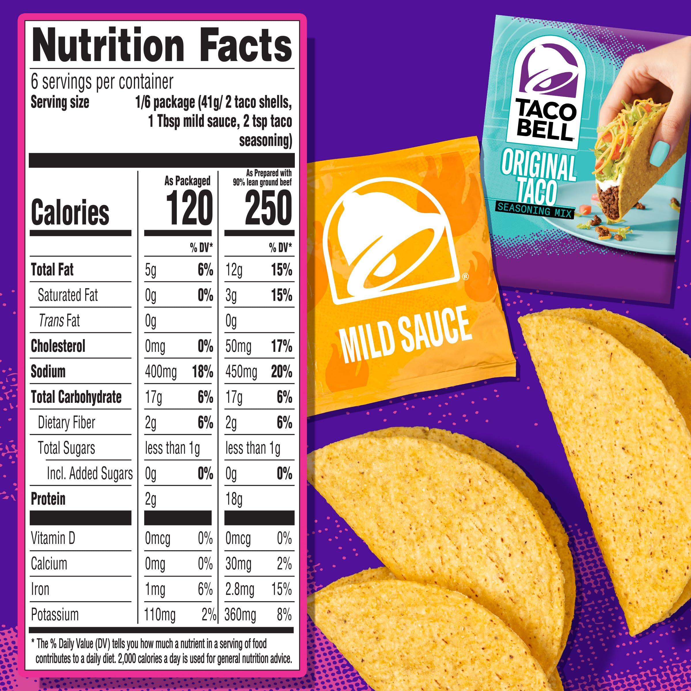 Taco Bell Taco Bell Crunchy Taco Dinner Kit (12 Count per Box) (Pack of 4)