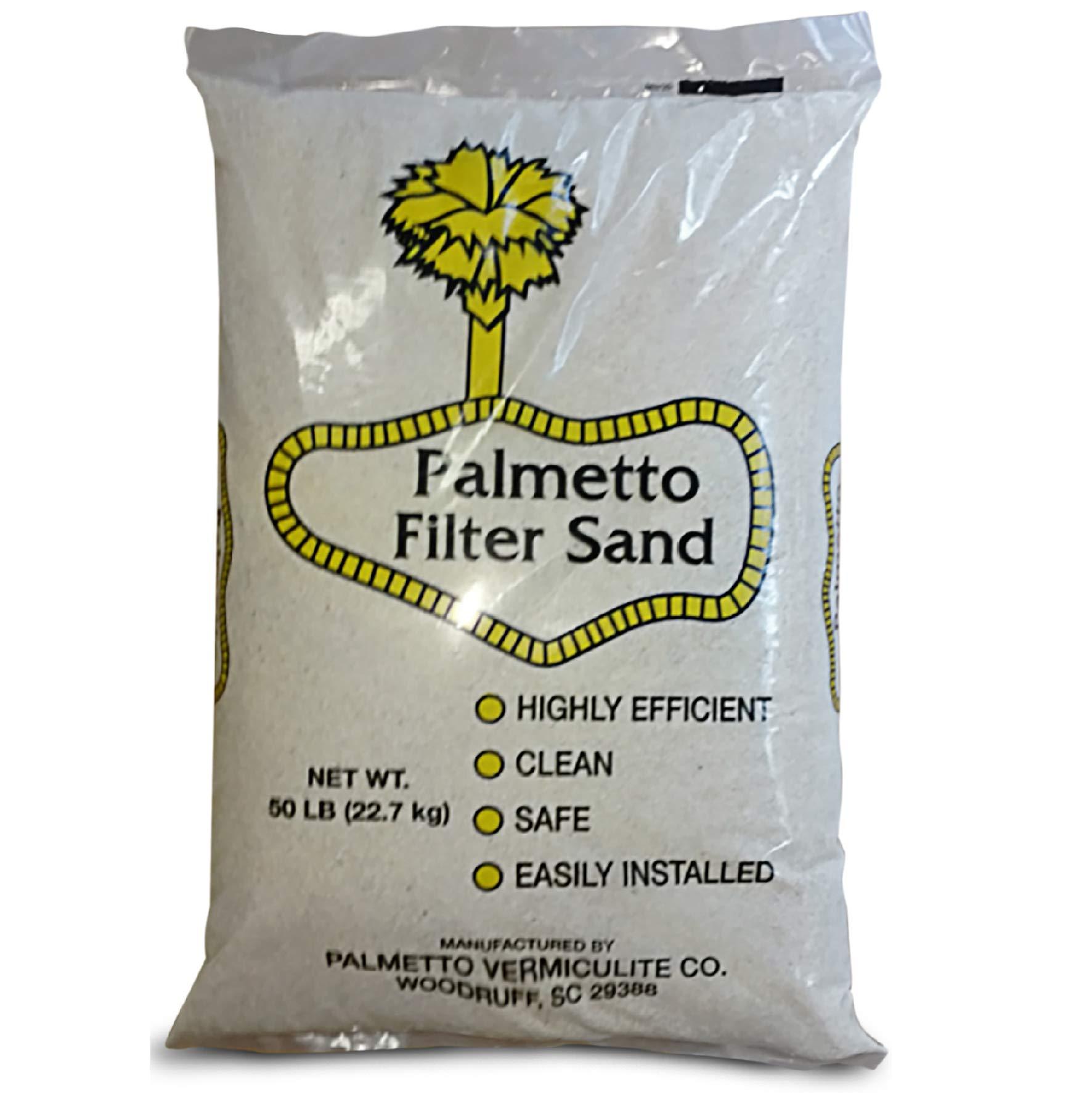 Palmetto Palmetto Pool Filter Sand Works with Residential & Commercial Equipment – Highly Efficient, 50 Pound