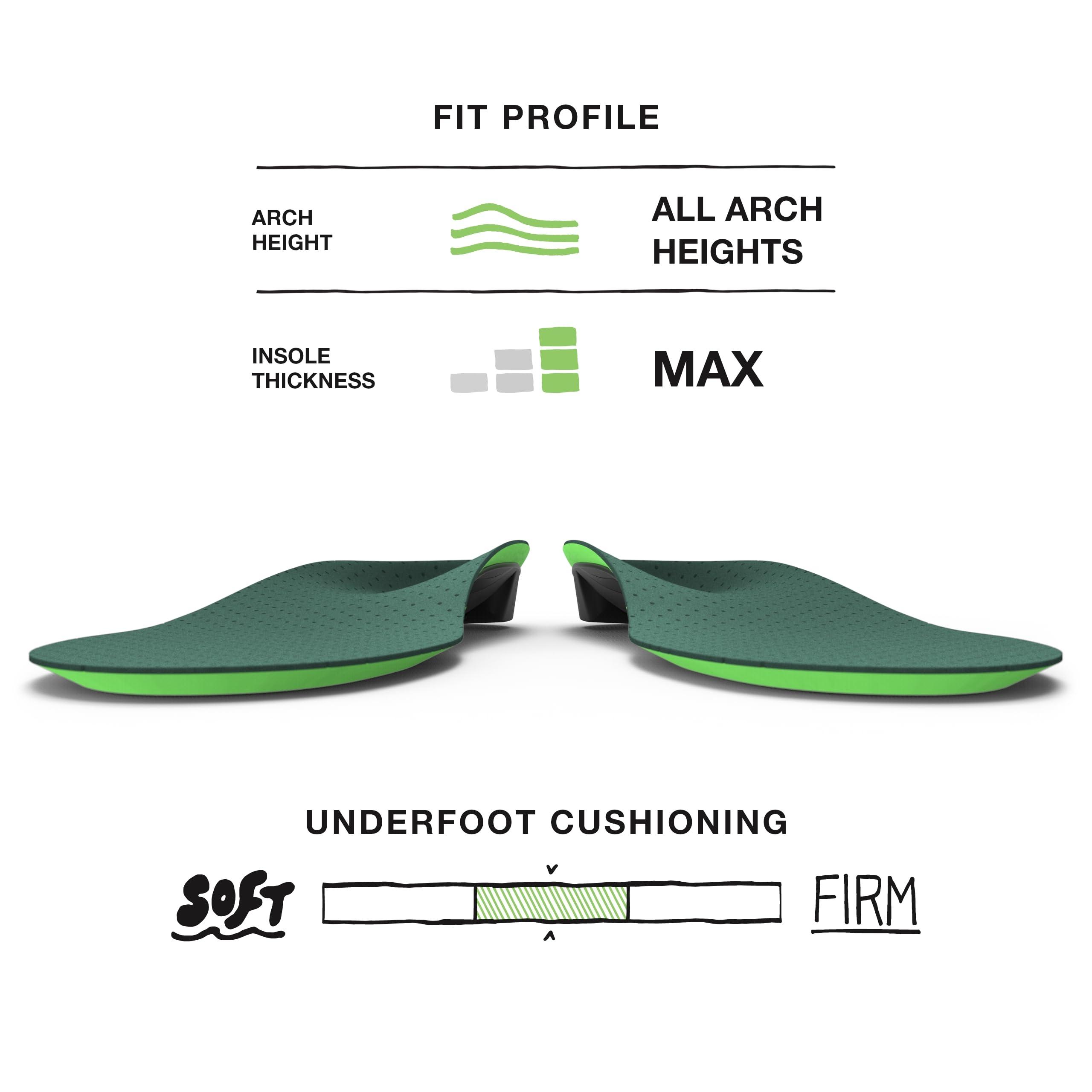 Superfeet Superfeet Casual Pain Relief Insoles (Everyday) - Trim-to-Fit Arch Support Shoe Inserts for Plantar Fasciitis - Professional Grade - 11.5-13 Men / 12.5-14 Women