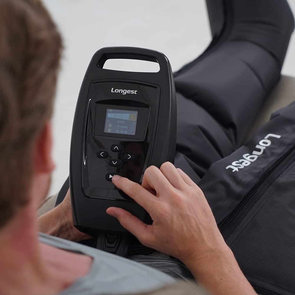 LONGEST LONGEST Lymphedema Pumps Legs Air Compression Recovery Boots Leg Recovery Compression System Machine for Swelling, Circulation & Pain Medium