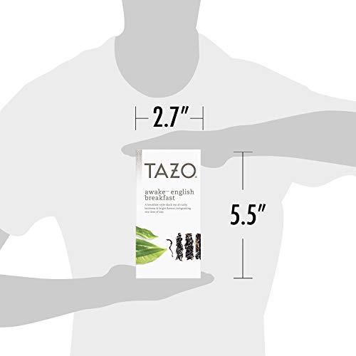 TAZO TAZO Awake English Breakfast Enveloped Hot Tea Bags Non GMO, 24 count, Pack of 6