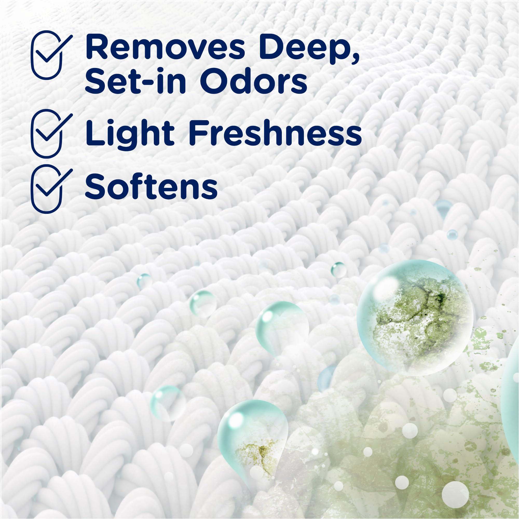 Downy Downy RINSE & REFRESH Laundry Odor Remover and Fabric Softener, Safe on ALL Fabrics, Gentle on Skin, HE Compatible, Cool Cotton, 48 fl oz (Pack of 4)(192 fl oz total)