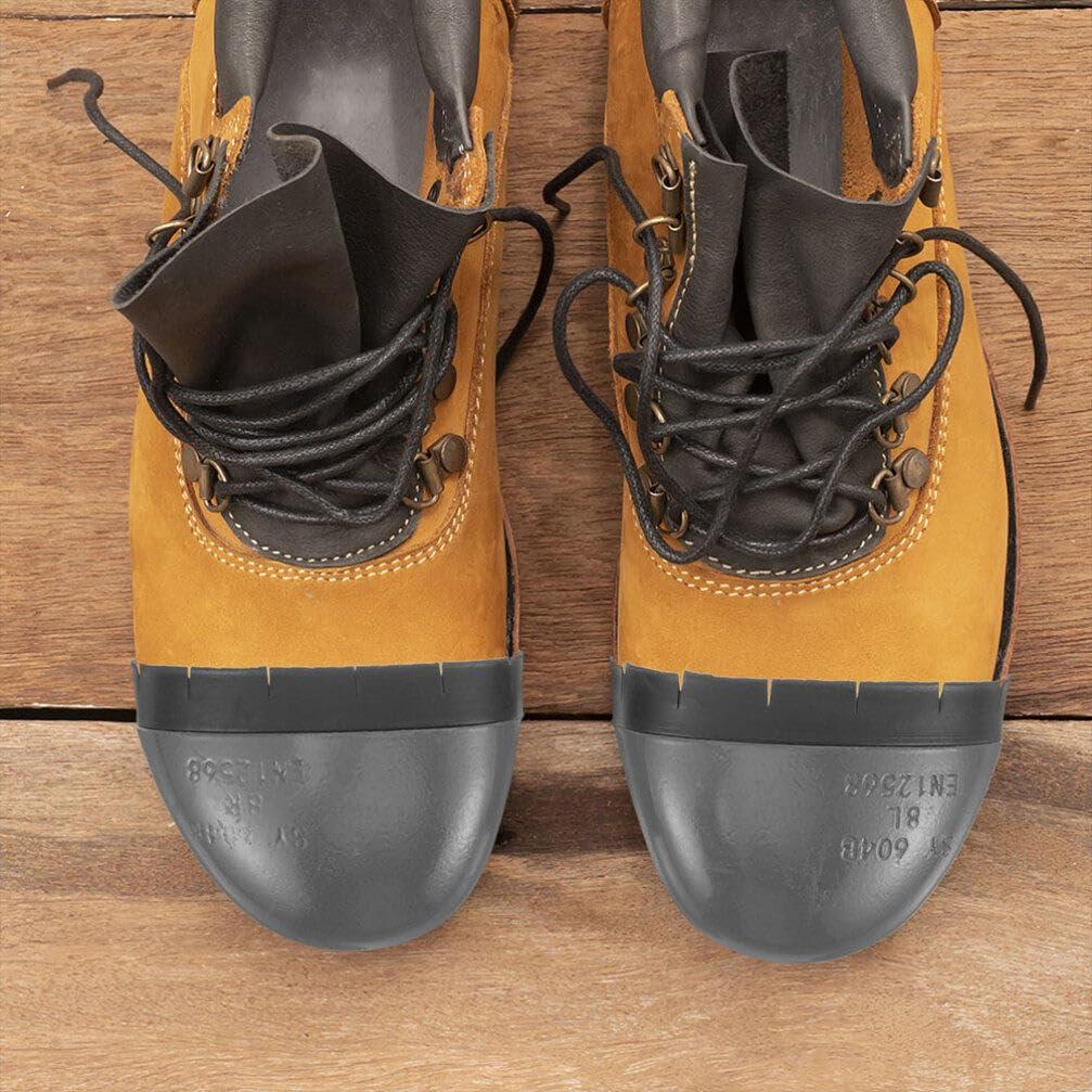 Healifty 1 Pair of Foot Guard Metatarsal Protector, Safety Shoes Steel Toe Guard Metatarsal Guards Toe Covers Steel Toe Caps for Men