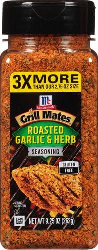 McCormick McCormick Grill Mates Roasted Garlic & Herb Seasoning, 9.25 oz (Pack of 2)