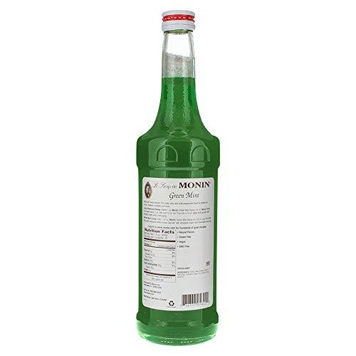 Monin Monin - Green Mint Syrup, Bold Peppermint Coolness, Natural Flavors, Great for Smoothies, Sodas, Cocktails, and Teas, Non-GMO, Gluten-Free (750 ml)