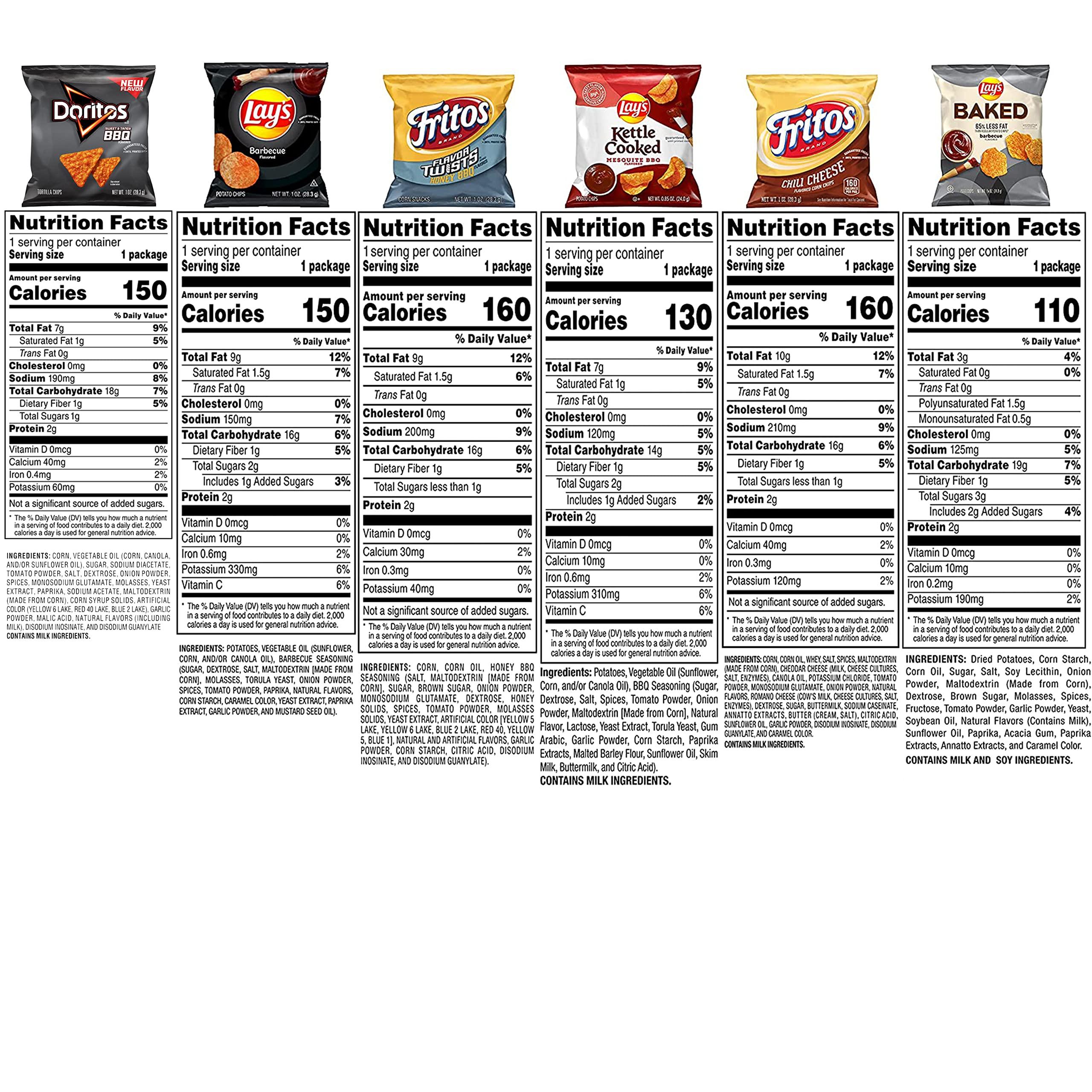Frito Lay Frito Lay Backyard Barbecue Mix Variety Pack, (Pack of 40)