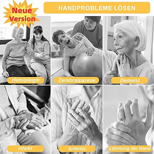 TRWNSO Rehabilitation Robot Gloves Upgrade Hemiplegia Hand Stroke Recovery Equipment with USB Chargeable and Strength Adjustment,Finger Hand Exercise Recovery Equipment (Left Hand M)