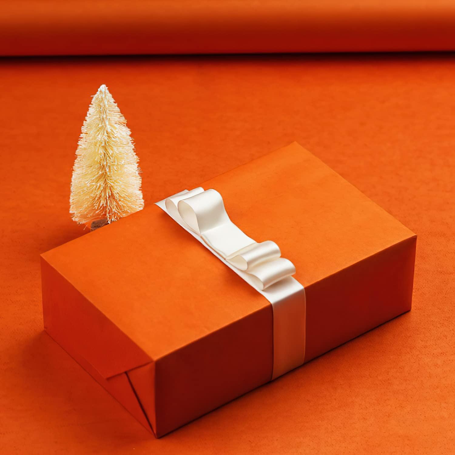 LWFyyds LWFyyds Korean solid color kraft paper roll, flower wrapping paper, bouquet material, gift wrapping paper -yellow