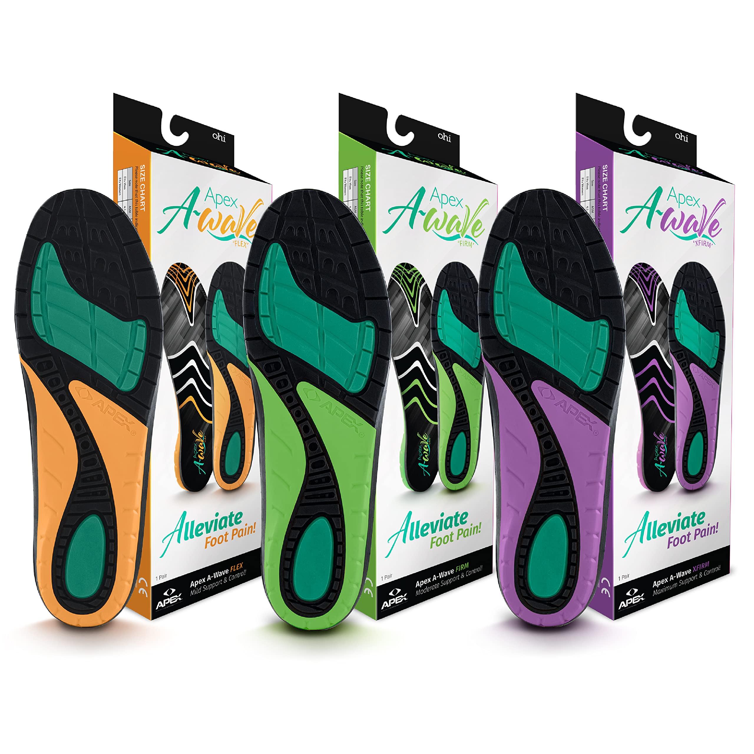 A-Wave A-Wave Apex Orthotics For Low- Me Firm: Green - G: Women 12.5-13 / Men 11.5-12