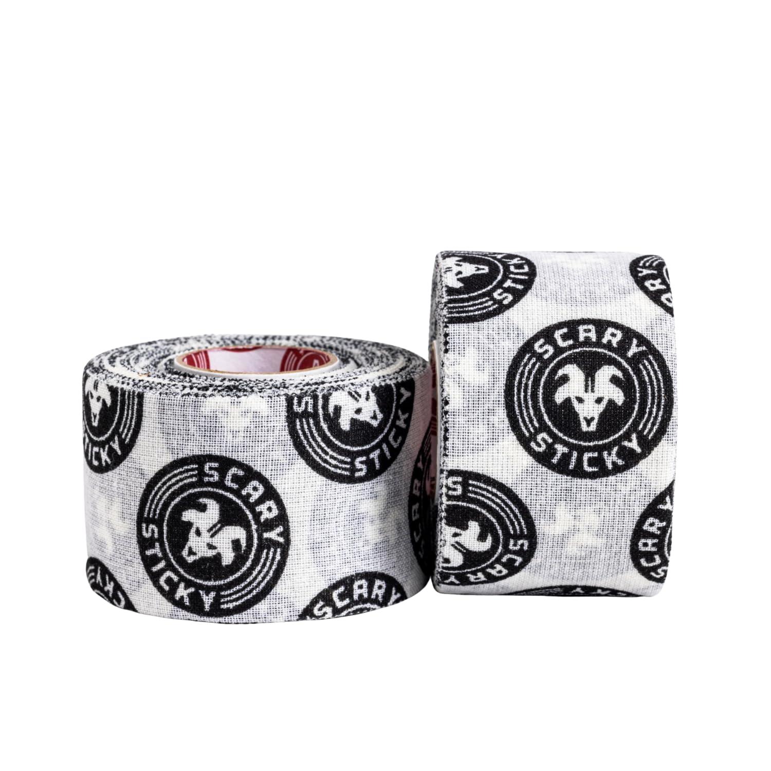 Goat Tape Goat Tape Scary Sticky Premium Athletic Tape, Weightlifting Tape, Thumb Tape for Hook Grip, Sticks with You Through The Toughest Fitness Workouts and Lifts, White/Black, 2 Rolls