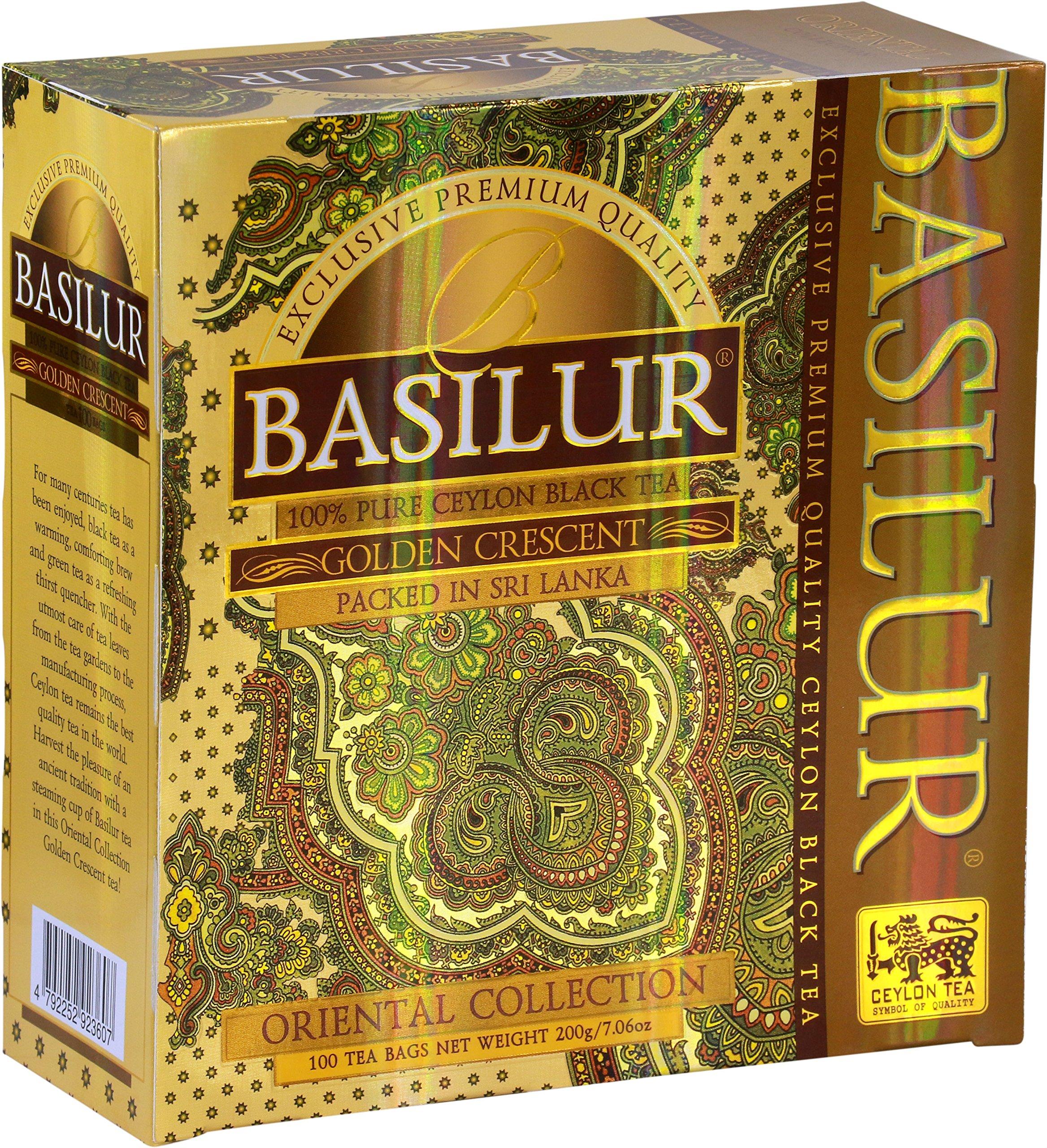 Basilur Basilur "Golden Crescent " Orinatal Tea CollectionOrintal 100 count String & Tag tea bags