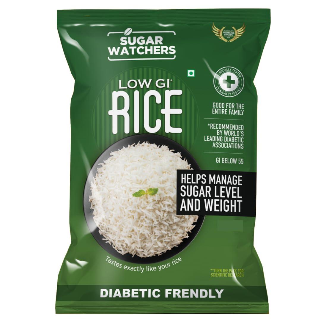 Sugar Watchers Sugar Watchers Low GI Rice, 1 Kg; Diabetic Friendly White Rice