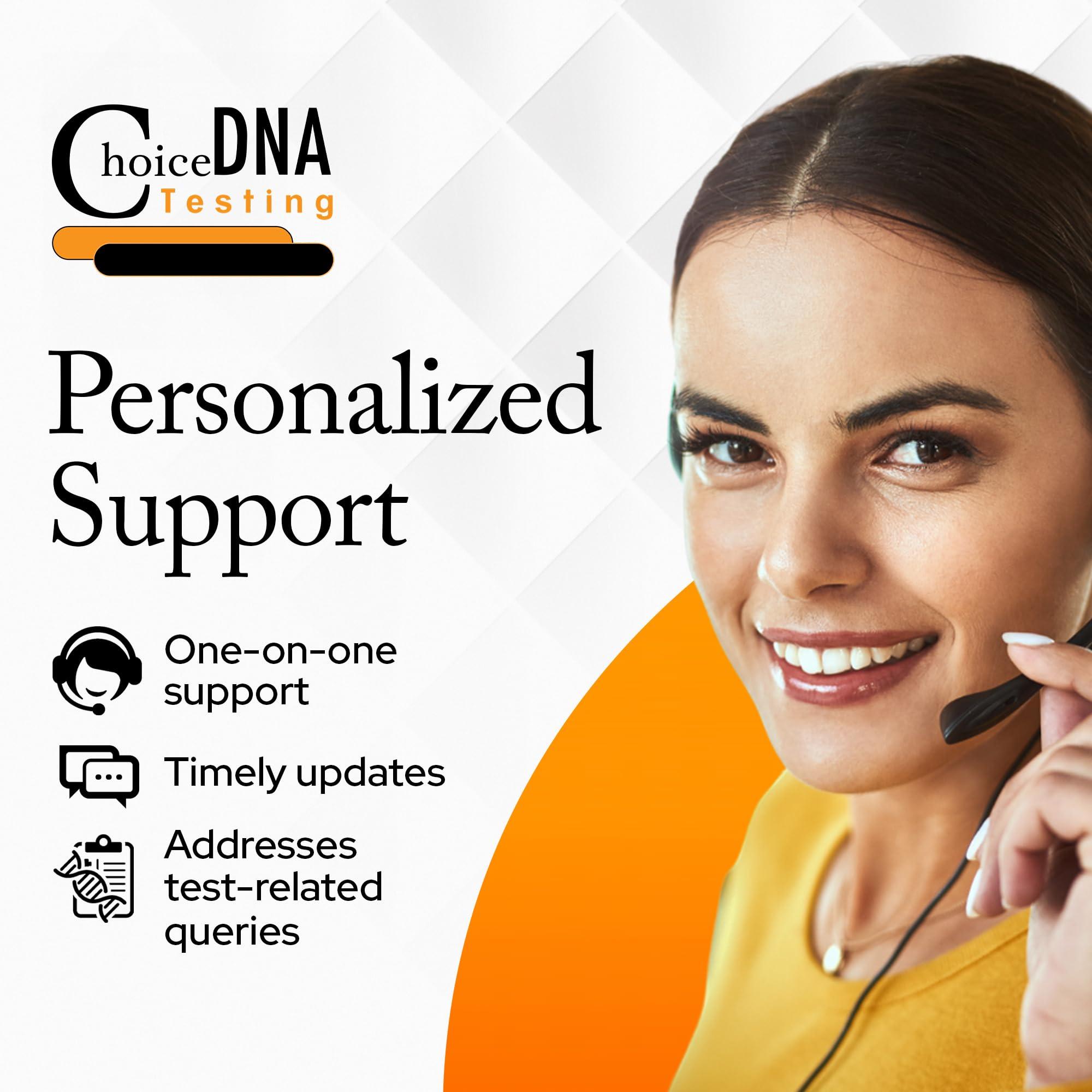 CHOICE DNA TESTING Grandparent DNA Home Test Kit - Includes one Grandparent & one Child. (at Home - for Personal Purposes Only) Free Return Shipping to Lab, All Lab Fees Included - Results in 6 Business Days