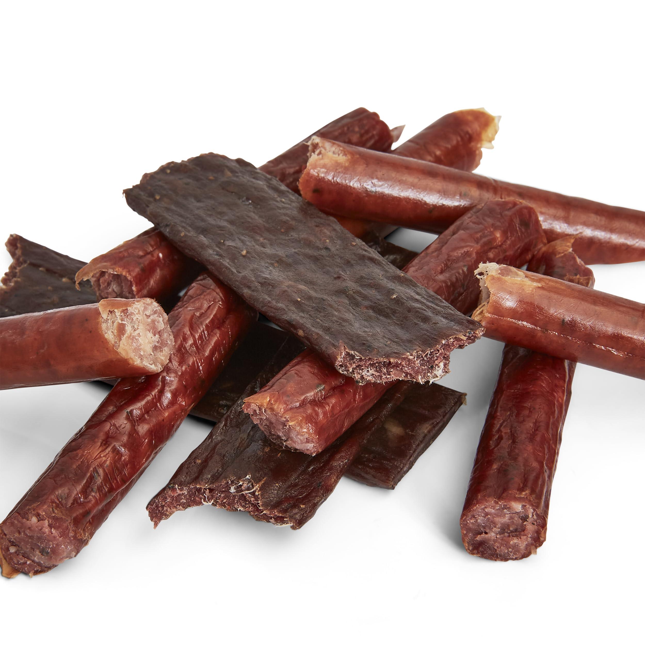 Jerky Dynasty Jerky Dynasty Exotic Meat Stick Snack Mix - Slim Variety Pack, High-Protein Keto Snack with Premium Ingredients, Unique Flavors for Adventurous Tastes, Gift For Men (10 pack)