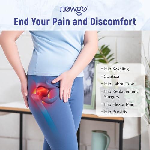 NEWGO NEWGO Ice Pack for Hip Replacement Surgery, Gel Cold Pack Hip Ice Wrap for Hip Bursitis, Sciatica, Flexor Pain, Inflammation, Swelling - Blue