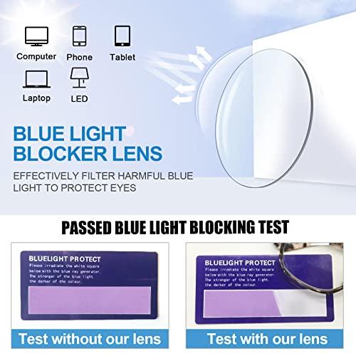 WEMOOTANTS WEMOOTANTS 4 Packs Multicolors Reading Glasses 2.75 Women Blue Light Blocking Large Readers 1.0 1.25 1.5 1.75 2.0 2.25 2.5 2.75+ 3.0 3.5 4.0 5.0 6.0