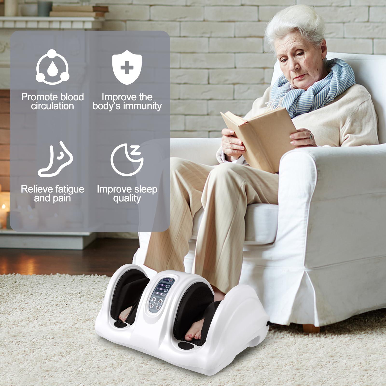 ARLIME ARLIME Foot Massager Machine w/Remote, 4 Modes Shiatsu Foot Massager for Pain Relief, Blood Circulation, Calf and Foot Massager Deep Kneading for Calf Leg Ankle