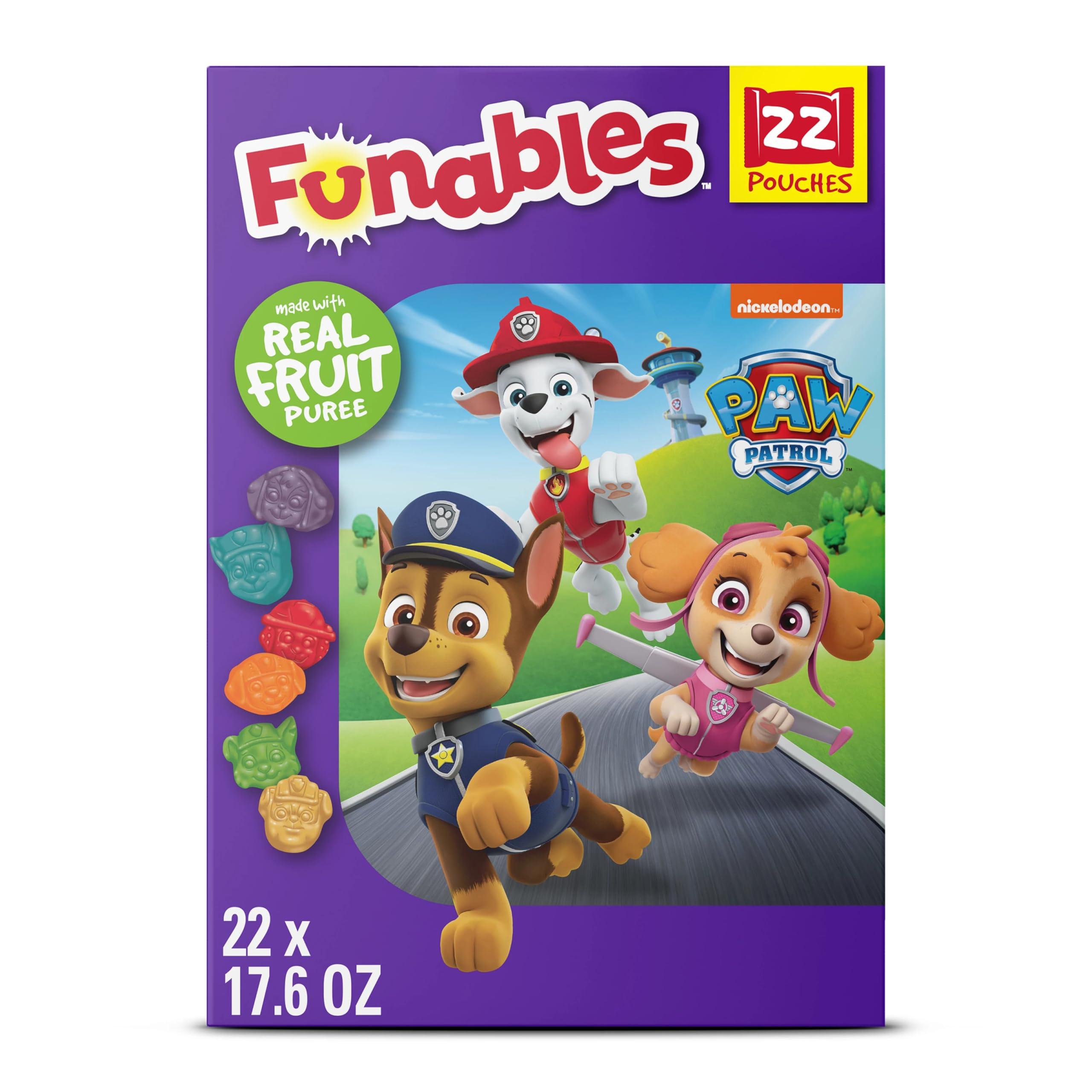 Funables Funables Fruity Snacks, PAW Patrol, Assorted Fruit, Flavored Snacks, 0.8 oz 22 ct