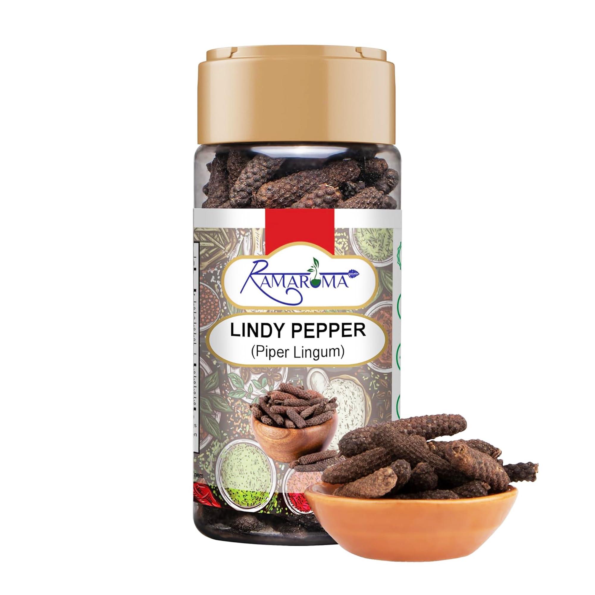 Ramaroma Ramaroma ( (Pipili),Lindy Pepper Whole (Long Pepper, Piper Longum, Pipli) 4oz (113g) ~ All Natural | Gluten Friendly | NON-GMO | Vegan | Indian Origin