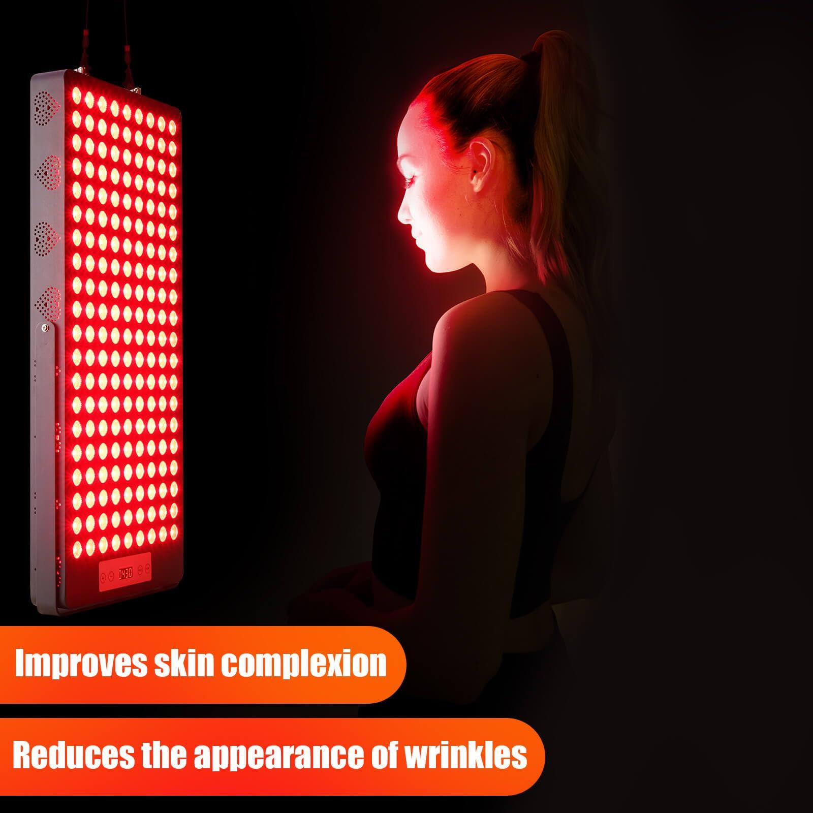 iPlantop Red Light Therapy Device, Red 660nm & Near Infrared 850nm Infrared Light Therapy for Body, Light Therapy Panels for Full Body, 180pcs Dual Chips LEDs for Recovery and Skin Health.